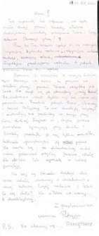 List do Henia Żytomirskiego z 2011 r.