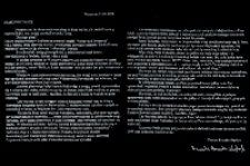 List Danuty Brzosko- Mędryk do Tadeusza Mysłowskiego