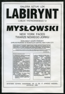 Mysłowski. Twarze Nowego Jorku