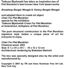 Chair for Piet Mondrian