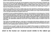 Graphic Open Score New York! New York!