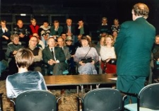 Publiczność podczas spotkania ze wspomnieniami o Symsze Wajsie