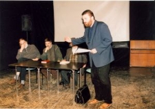 Sławomir Żurek podczas "Spotkania z mesjanizmem i mistyką żydowską"