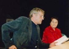Bohdan Zadura i Danuta Bieniaszkiewicz podczas Dni Radia w Teatrze NN