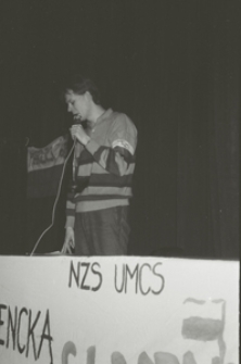 Przemawiający podczas obchodów Marca'68