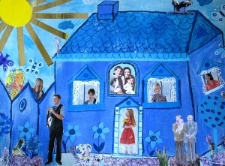 "Lublin-wszystkie kolory tęczy", niebieski, Dom