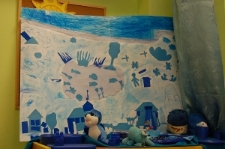 Kącik koloru niebieskiego w Przedszkolu nr 39 przy ul. Balladyny 14