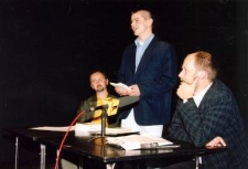 Uczestnicy spotkania z Piotrem Mitznerem