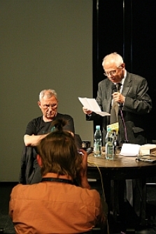 P. Matywiecki w trakcie odczytu