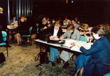 Nauczyciele podczas seminarium "Projekt Guggenheim"
