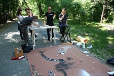 Akcja "Narysuj sobie wiersz" w Ogrodzie Saskim