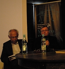 Piotr Matywiecki i ks. Alfred Wierzbicki - spotkanie o poezji Julii Hartwig
