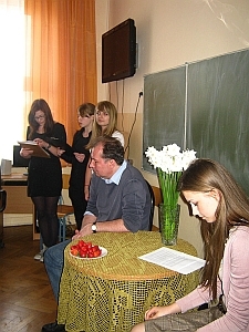 "Świadectwa" - spotkanie z Piotrem Kępińskim w Gimnazjum nr 19