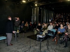 Uczestnicy spotkania z Tomaszem Blattem