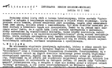 Informator. Region Środkowo-Wschodni &bdquo;Solidarność&rdquo;, 10.I.1982