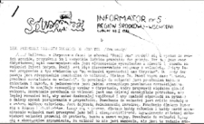 Informator. Region Środkowo-Wschodni &bdquo;Solidarność&rdquo;, Nr 5, 23.I.1982