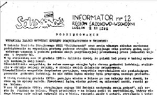 Informator. Region Środkowo-Wschodni „Solidarność”, Nr 12, 2.III.1982