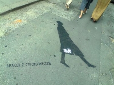 Graffiti wykonane na Spacer trasą "Poematu o mieście Lublinie"