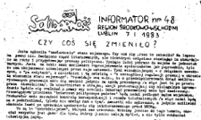 Informator. Region Środkowo-Wschodni &bdquo;Solidarność&rdquo;, Nr 48, 7.I.1983