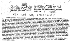 Informator. Region Środkowo-Wschodni „Solidarność”, Nr 48, 7.I.1983