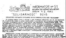 Informator. Region Środkowo-Wschodni „Solidarność”, Nr 51, 4.II.1983