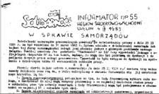 Informator. Region Środkowo-Wschodni „Solidarność”, Nr 55, 4.III.1983