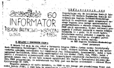 Informator. Region Środkowo-Wschodni „Solidarność”, Nr 60, 2.V.1983