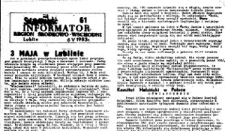 Informator. Region Środkowo-Wschodni &bdquo;Solidarność&rdquo;, Nr 61, 6.V.1983
