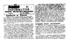 Informator. Region Środkowo-Wschodni &bdquo;Solidarność&rdquo;, Nr 71, 21.IX.1983