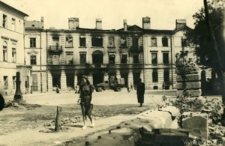 Lublin 1944, ulica Bernardyńska, widok od strony placu Bernardyńskiego