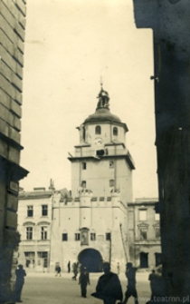 Lublin 1944, Brama Krakowska, widok z ulicy Koziej
