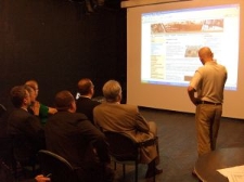 Prezentacja multimedialna podczas wizyty Ministra Ujazdowskiego