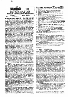 Informator. Region Środkowo-Wschodni „Solidarność”, Nr 136, 25.II.1987