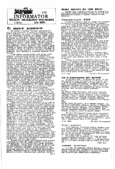 Informator. Region Środkowo-Wschodni „Solidarność”, Nr 152, 3.III.1988
