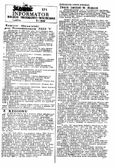 Informator. Region Środkowo-Wschodni „Solidarność”, Nr 171, 6.I.1989