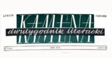 Kamena : dwutygodnik literacki, R. XXV Nr 5 (147), 15.III.1958