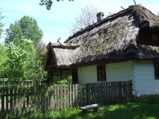 Muzeum Wsi Lubelskiej &ndash; widok na chałupę z Żabna