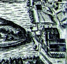 Papiernia w Lublinie - fragment Widoku Lublina Hogenberga i Brauna