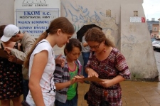 Uczestniczki gry miejskiej