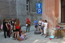 "Legenda o kamieniu nieszczęścia" opowiedziana przez początkujących opowiadaczy ze SP nr 24 w Lublinie podczas Festiwalu "Zaczarowany Lublin"