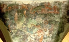 Panorama miasta na polichromii z Kamienicy Lubomelskich w Lublinie