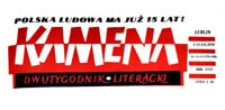 Kamena : dwutygodnik literacki, R. XXVI Nr 13-14 (179-180) + dodatek Struktury Nr 3, 1-31.VII.1959