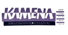 Kamena : dwutygodnik literacki, R. XXVII Nr 3 (193), 15.II.1960