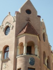 Kamienica przy ul. Chopina 11 w Lublinie, fragment elewacji