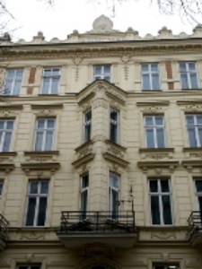 Kamienica przy ul. Narutowicza 22 w Lublinie, fragment elewacji