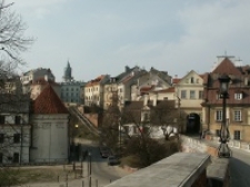 Plac Zamkowy, widok na Stare Miasto w Lublinie