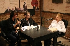 Julia Hartwig podczas spotkania ze studentami KUL w Izbie Drukarstwa