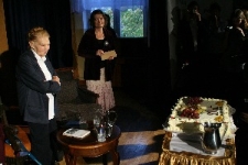 Julia Hartwig podczas spotkania w III Liceum Ogólnokształcącym im. Unii Lubelskiej