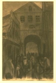 Brama Grodzka. Rysunek Lionela Reissa