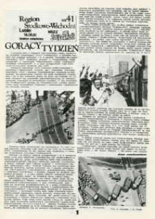 Biuletyn Związkowy NSZZ „Solidarność” Region Środkowo-Wschodni, Nr 41, 16.VIII.1981